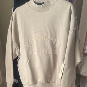 Fear of God Essentials Tan Crewneck Sweater